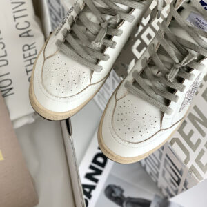 golden goose sky star high top sneakers silver