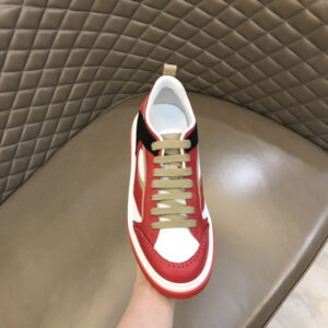 ferragamo multi material casual sneakers red