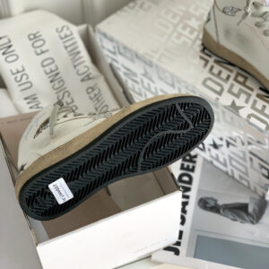 golden goose sky star high top sneakers silver