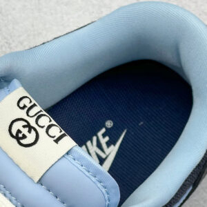 gucci x nike sb dunk low blue black