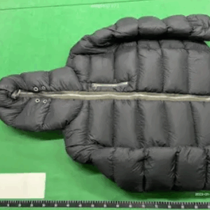 rick owens puffer jacket, black