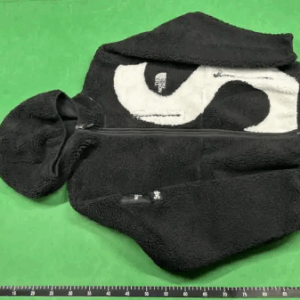 sureme embroidery hooded jacket black