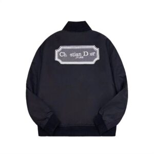 di embroidered logo jacket