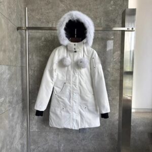 moose parka with fur trim multicolor