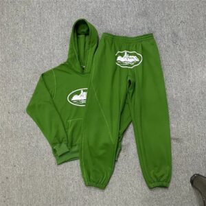 corteiz logo hoodie set multi color