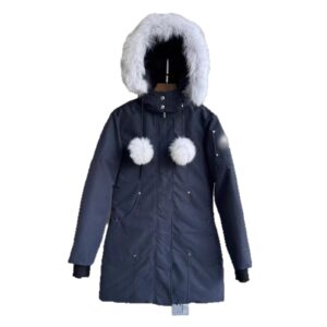 moose parka with fur trim multicolor