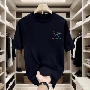 are'tdryx men's cotton short sleeve tee+white and black