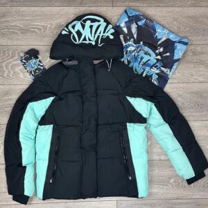 street style puffer jacket multicolor