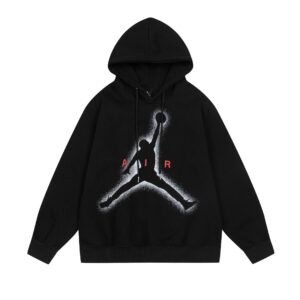 air jordan 2025 trend aj hoodie (white and black)