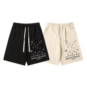 maison margiela embroidered shorts