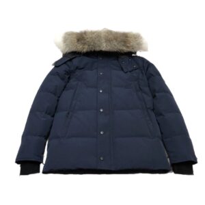 canada goose parka with fur trim, multicolor