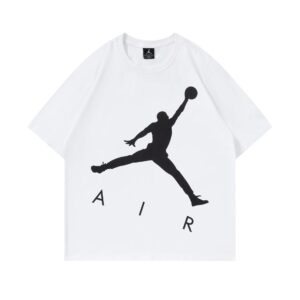 air jordan spring print cotton tee ( white and black)