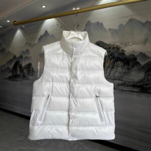 moncler down vest multi color