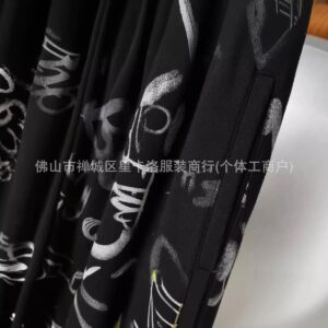 b hand painted graffiti pants black