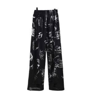 b hand painted graffiti pants black