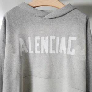 balenciaga tape hoodie, grey