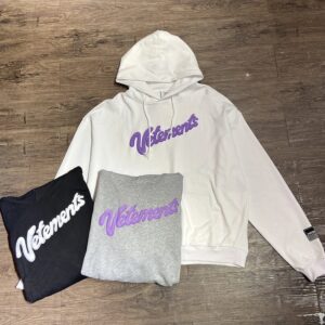 vetements letter print hoodie multicolor