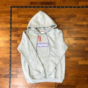 supreme hooded logo hoodie