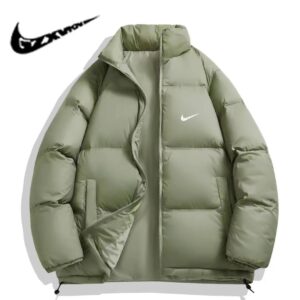 nike winter men's puffer jacket+ black and green