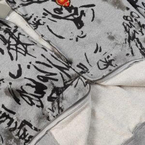 burberry graphic hoodie grey