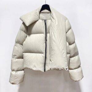 rick owens puffer jacket, black