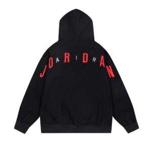 air jordan 2025 fall printed hoodie（ gray and black）