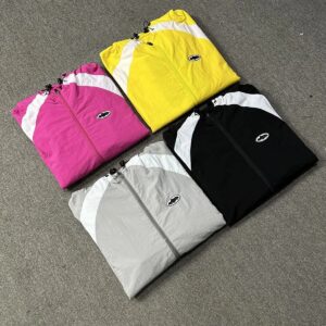 corteiz multi color patch jacket