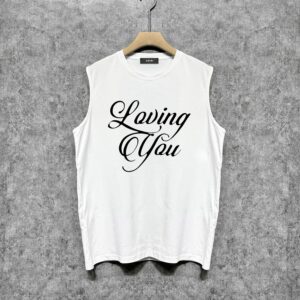 sleeveless loving you tee