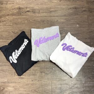 vetements letter print hoodie multicolor