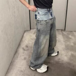 spring loose denim pants