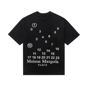 maison margiela number print tee