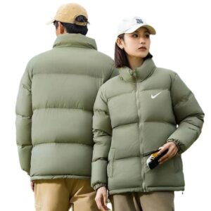 nike winter men's puffer jacket+ black and green