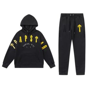 trapstar colorblock hoodie set grey