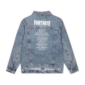 paris b letter denim jacket