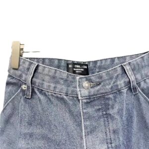 high end b show denim pants