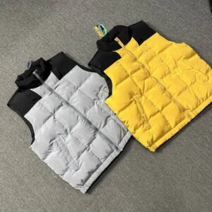 corteiz logo padded vest multi color