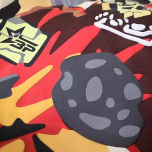 graphic brown hoodie