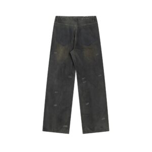 high end paris reversed pocket jeans
