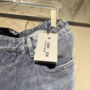 high end b show denim pants