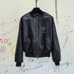 paris b badge embroidered jacket
