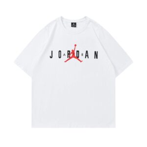 jordanwhite & black with red accent 2025 graphic tee