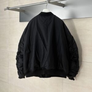balenciaga bomber jacket black
