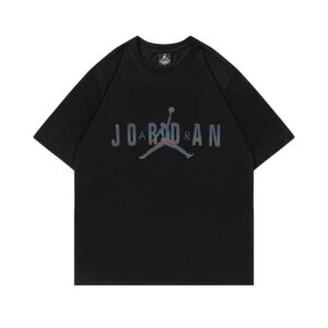 air jordan spring 2025 casual graphic tee(white and black)