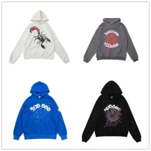 sp5der graphic hoodie multicolor