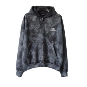 balenciaga mud dyed hoodie multi