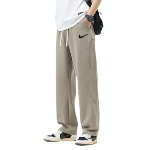 nike american style casual pants+ beige and black