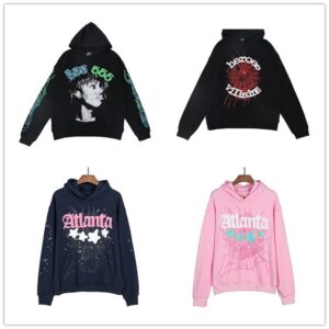 sp5der graphic hoodie multicolor