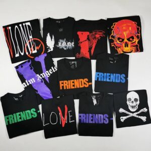 vlone graphic tee multi color