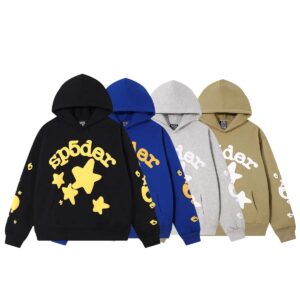 sp5der graphic hoodie multicolor