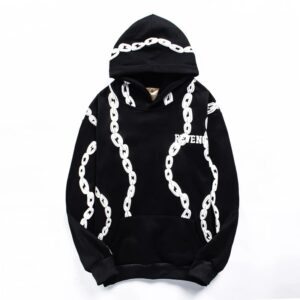 chain pattern hoodie